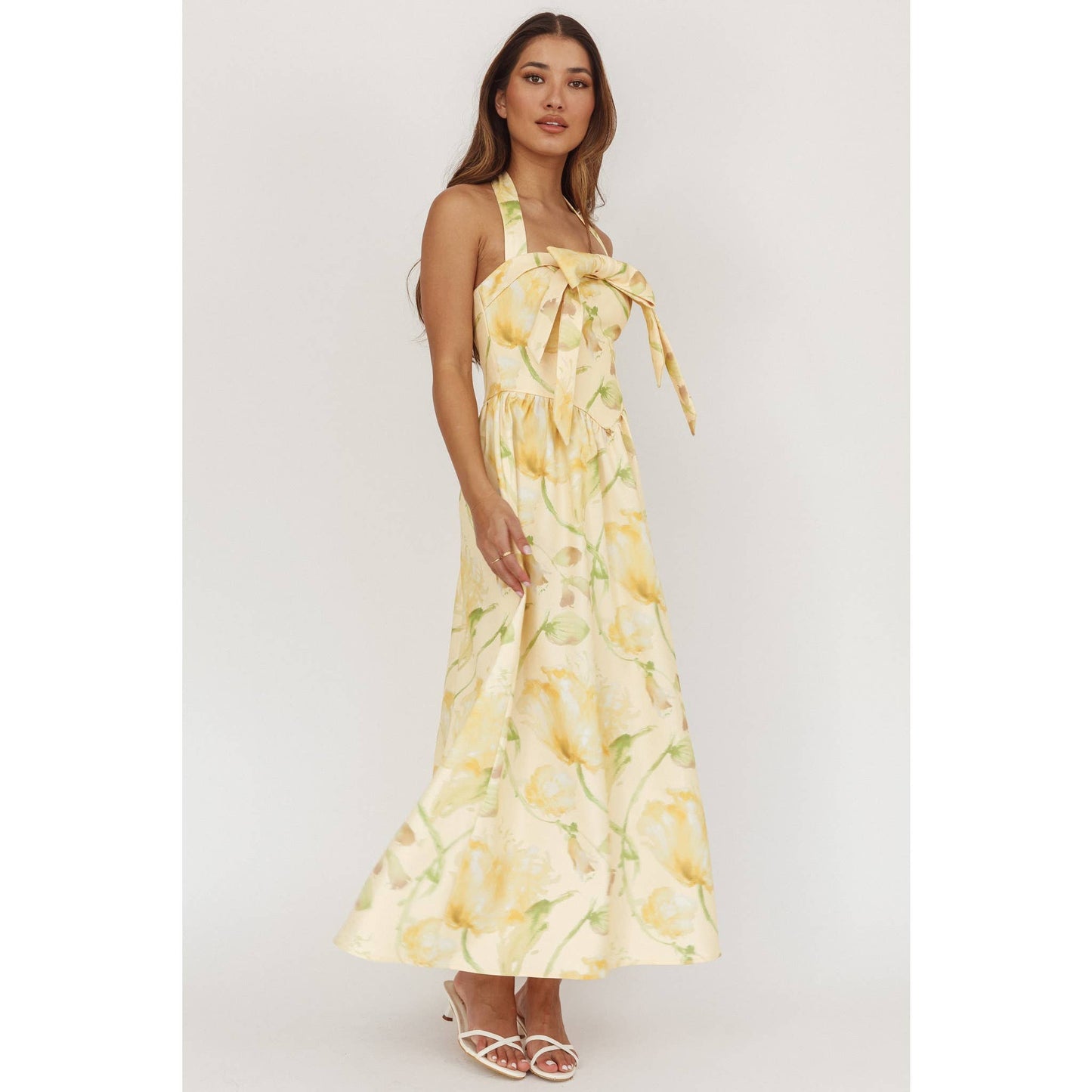 Golden Meadow Halter Maxi
