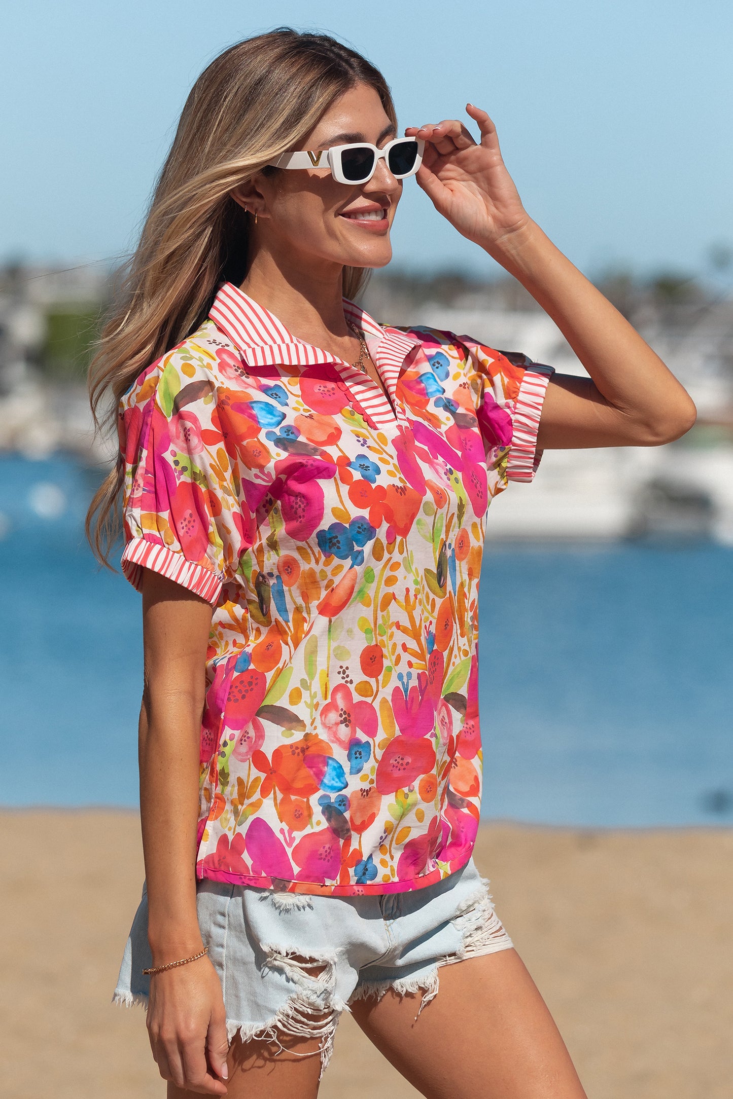 Painted Petals Blouse