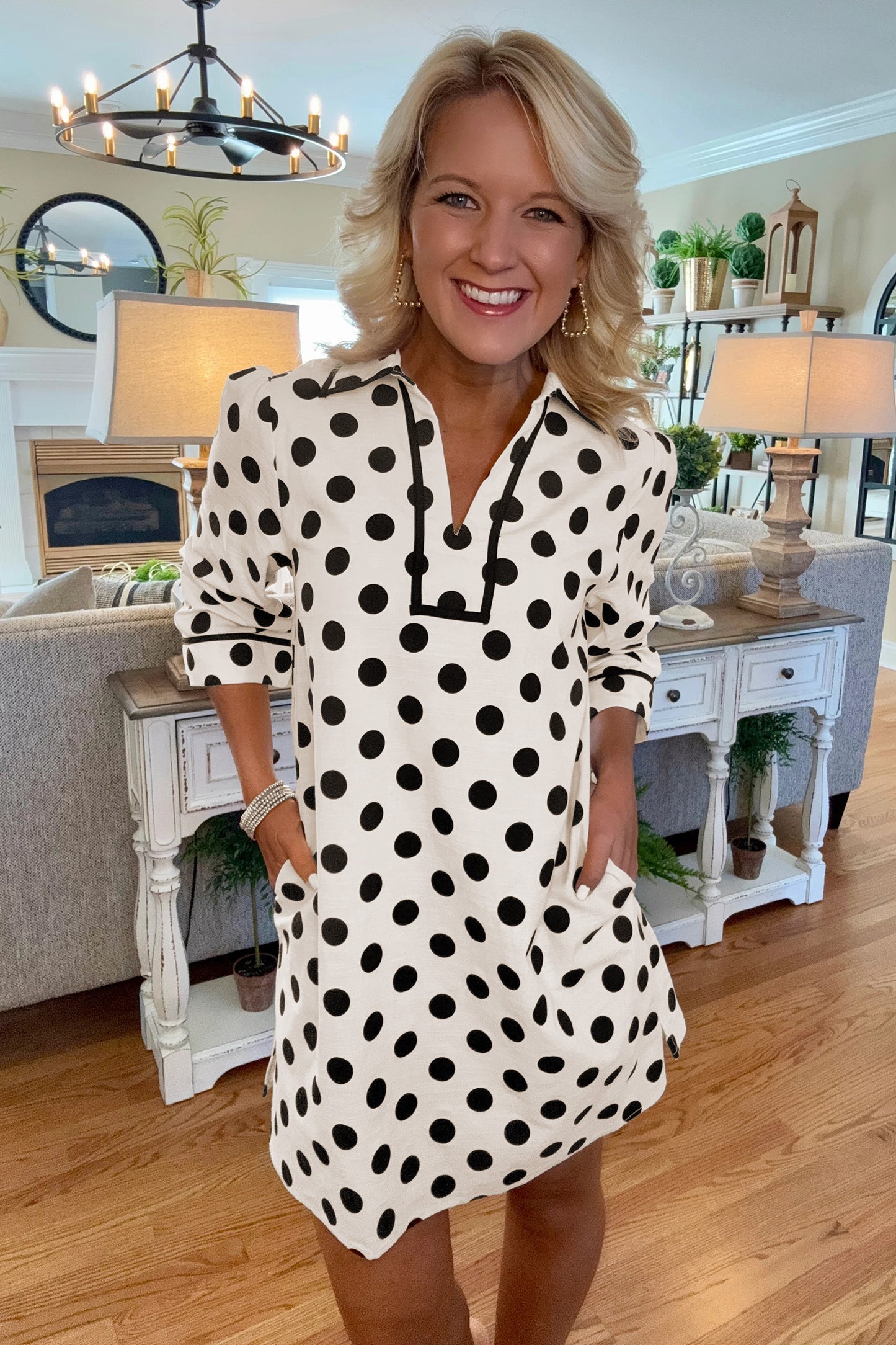 The Park Avenue Polka Dot Dress