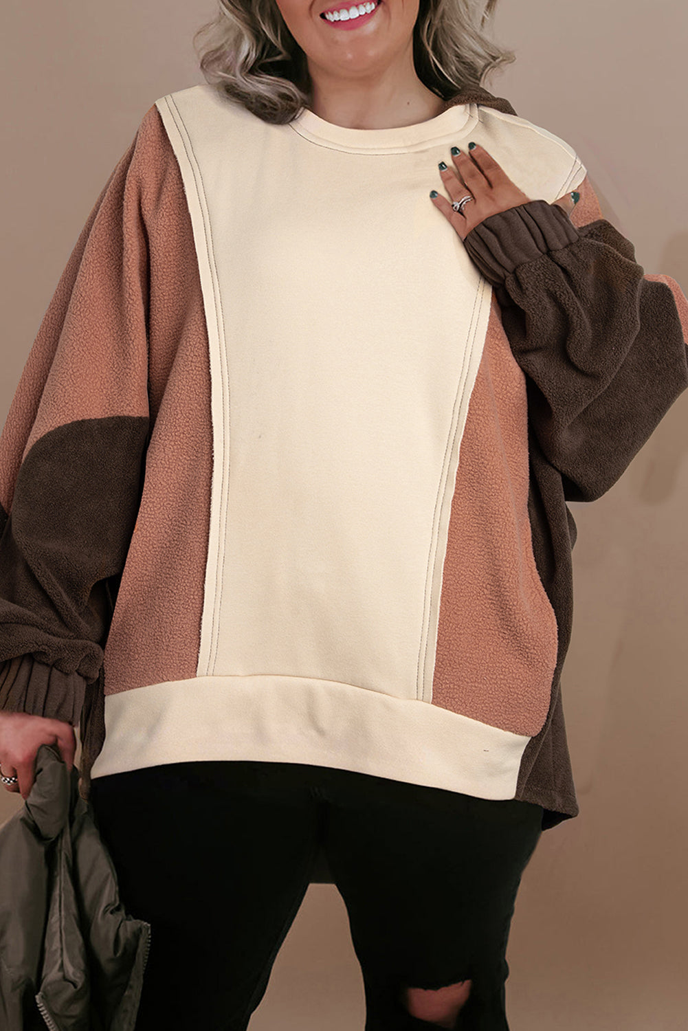 The Cozy Cabin Colorblock Pullover