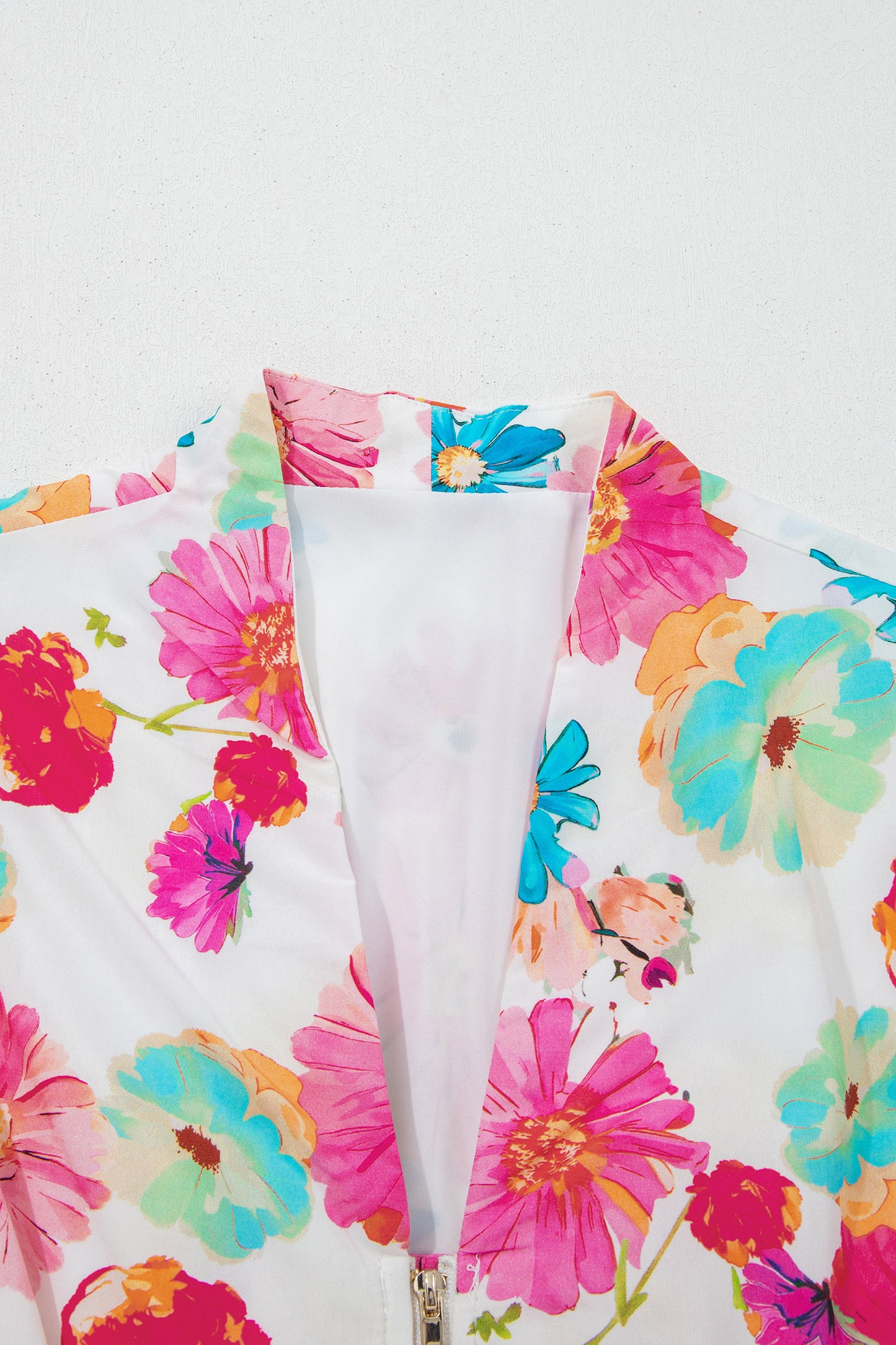 Watercolor Bloom Zip Dress