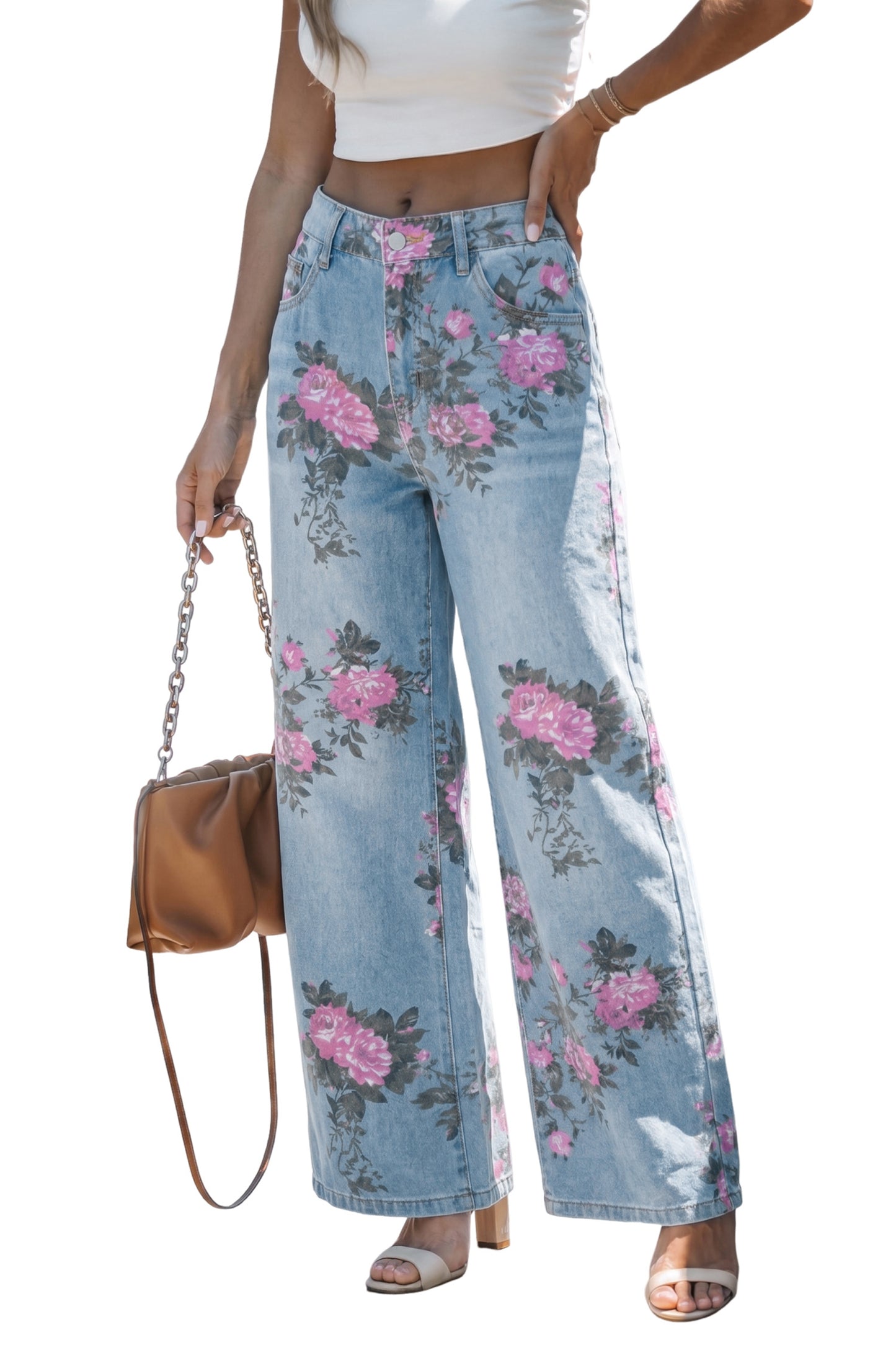 Vintage Bloom Wide Leg Jeans