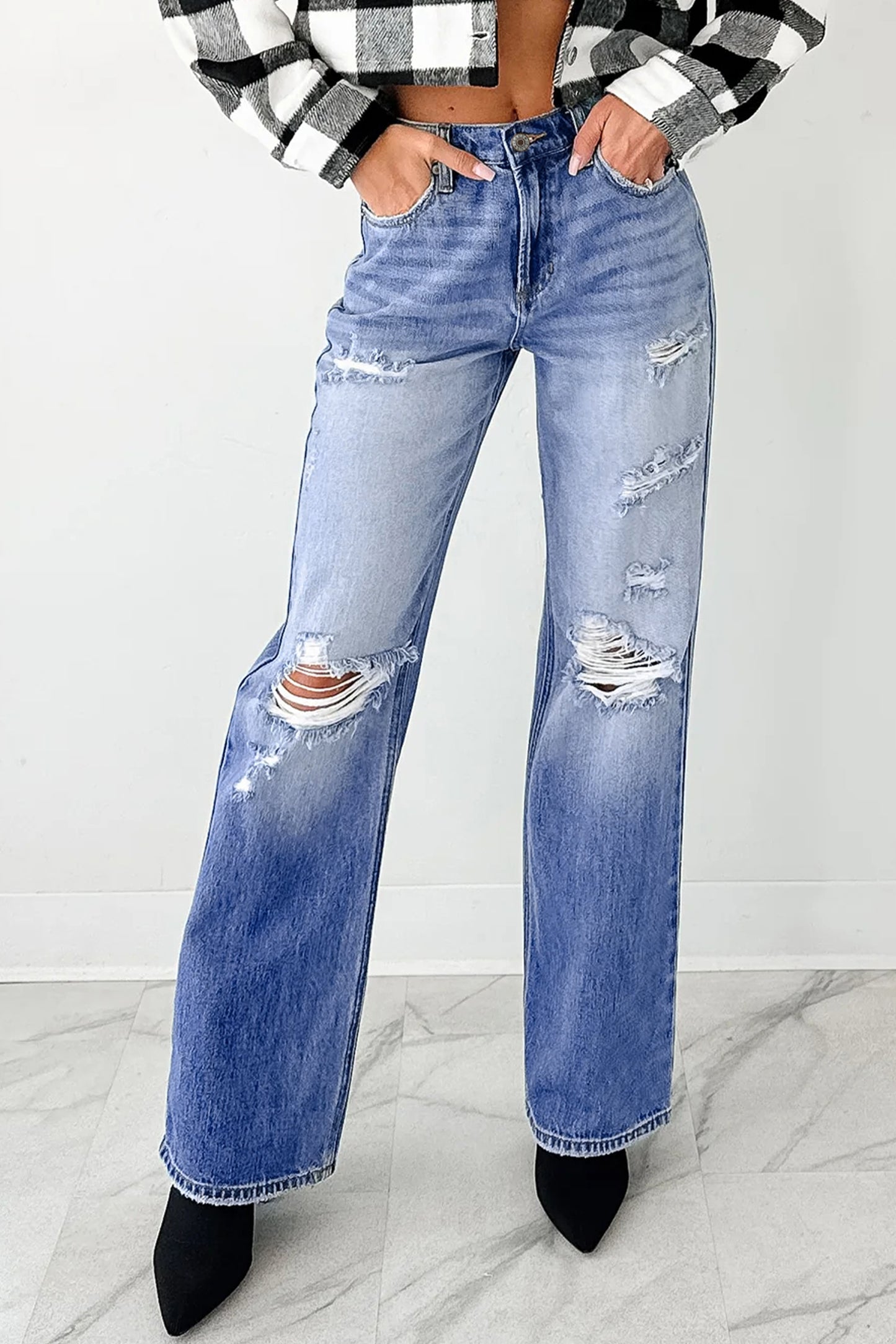 Off-Duty Cool Wide-Leg Denim