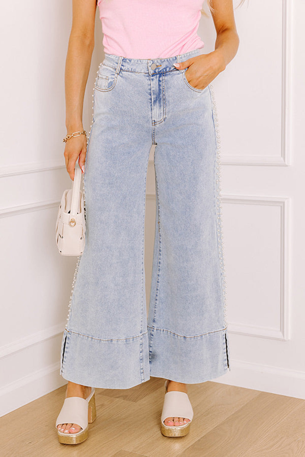 Pearl Lane Wide-Leg Denim
