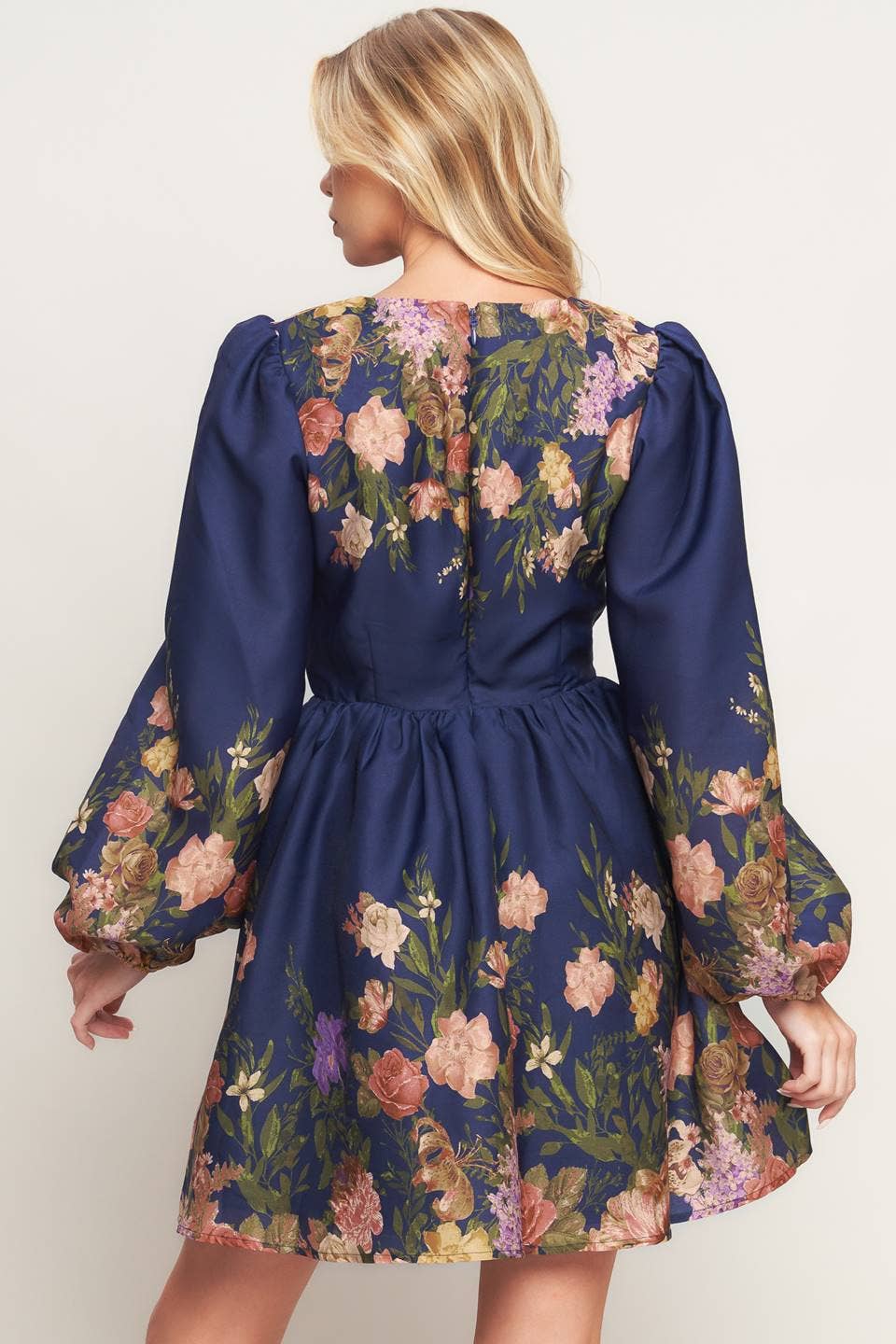 The Midnight Garden Floral Dress