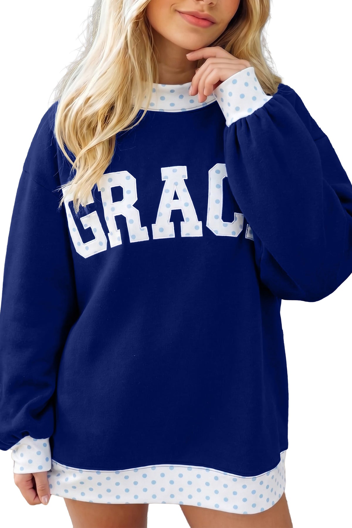 Mock Neck Grace Sweatshirt