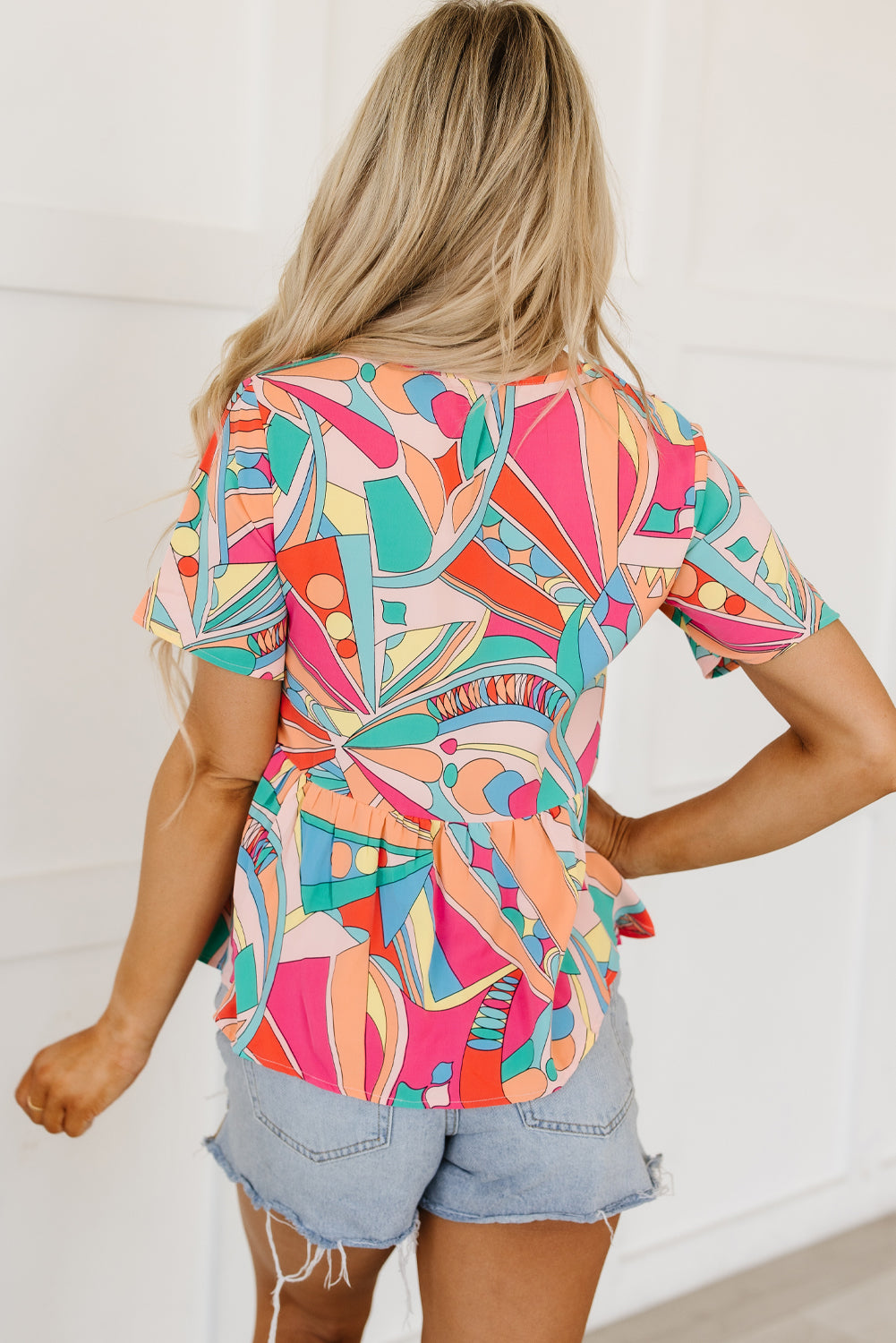 Retro Riviera Babydoll Blouse