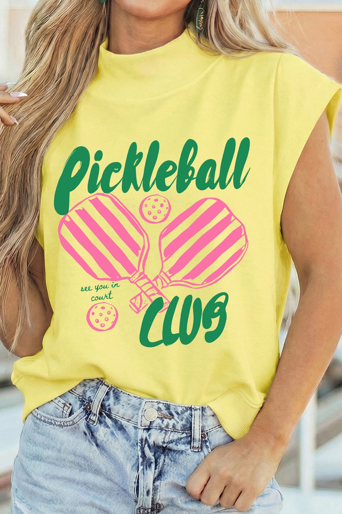 Rosé Rally Pickleball Top