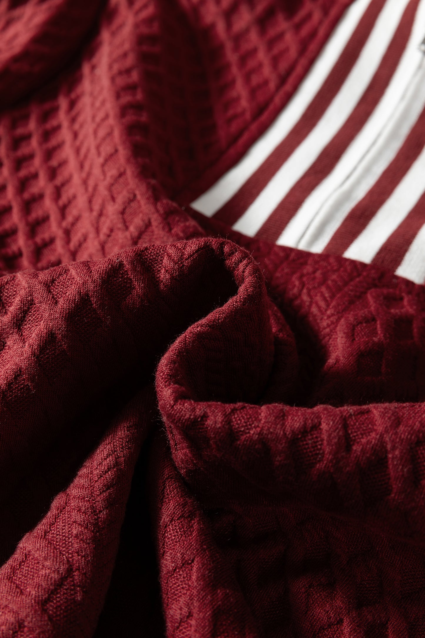 Varsity Chic Quilted Half-Zip