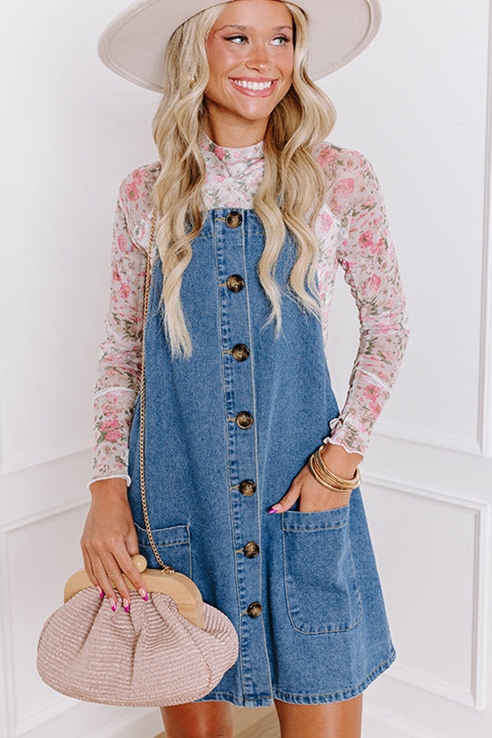 Dusk to Dawn Denim Mini Dress
