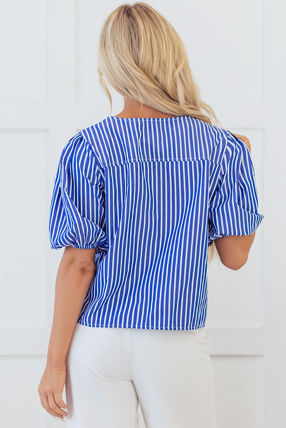 Coastal Charm Bow Blouse
