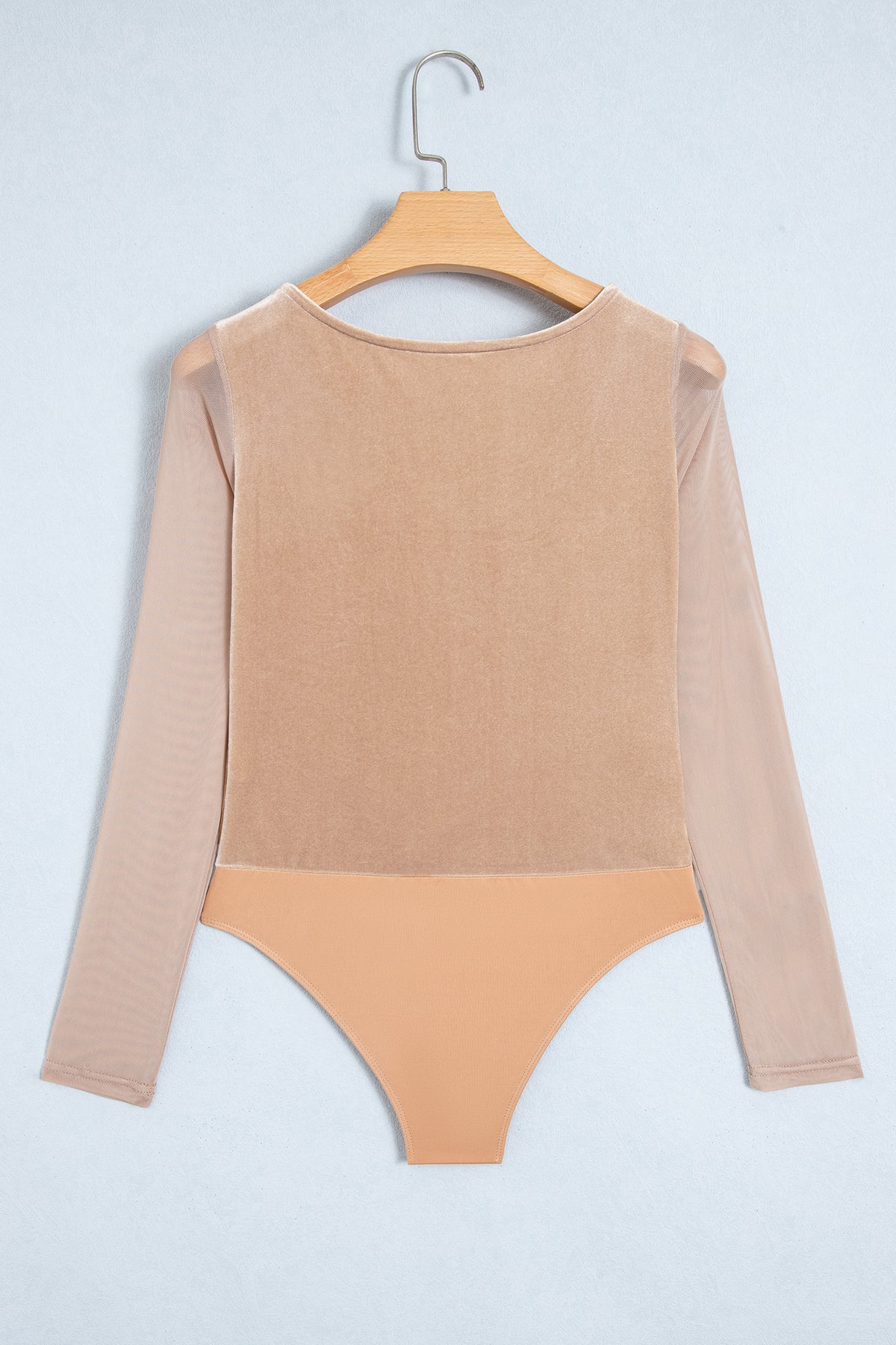 The Champagne Bow Velvet Bodysuit