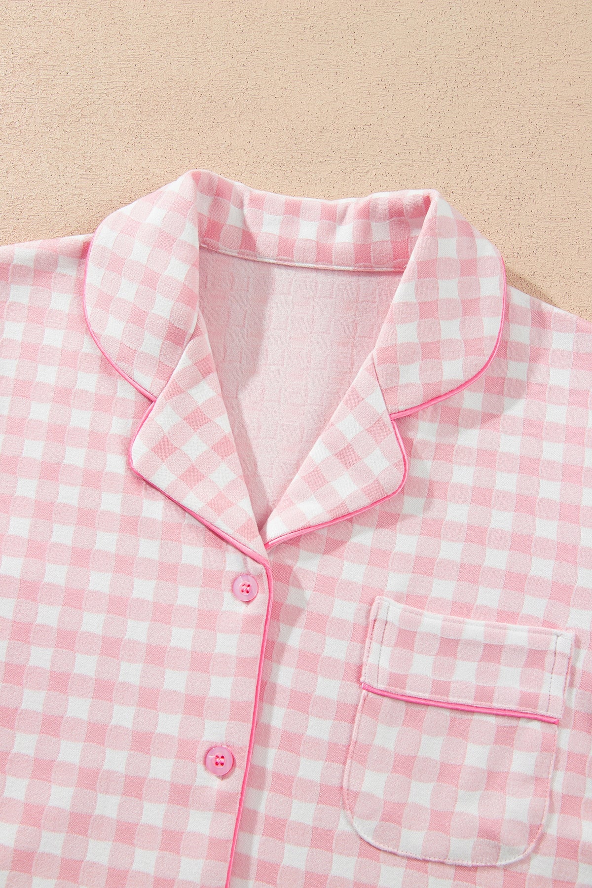 The Pink Check-In Pajama Set