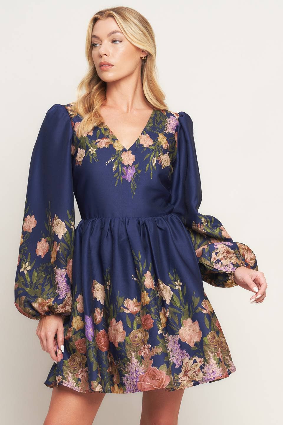 The Midnight Garden Floral Dress