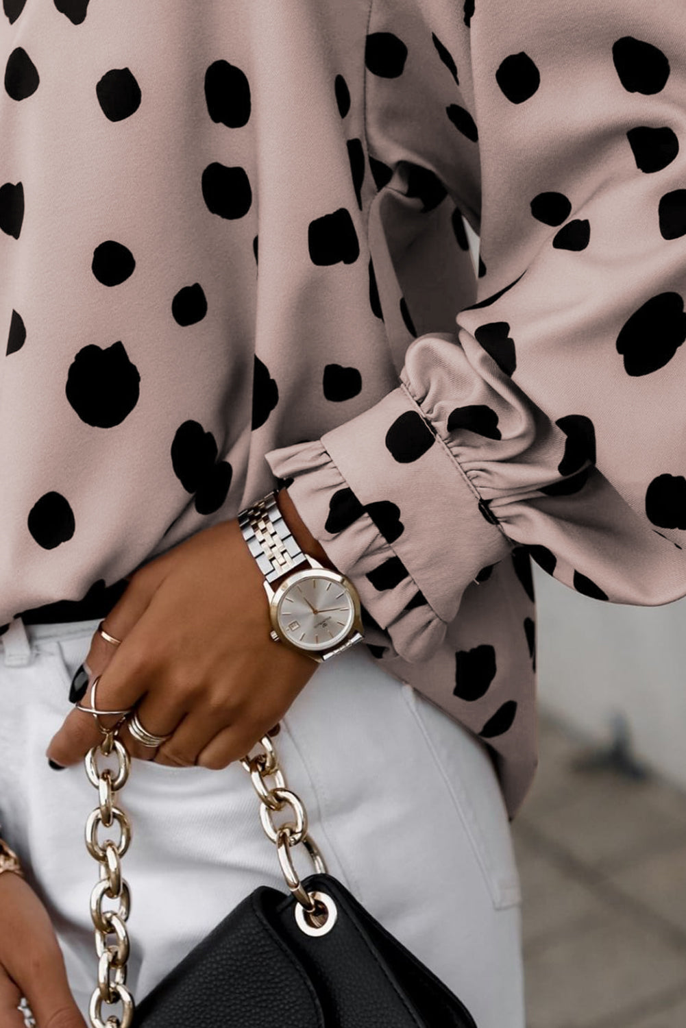 Spot On Satin Blouse