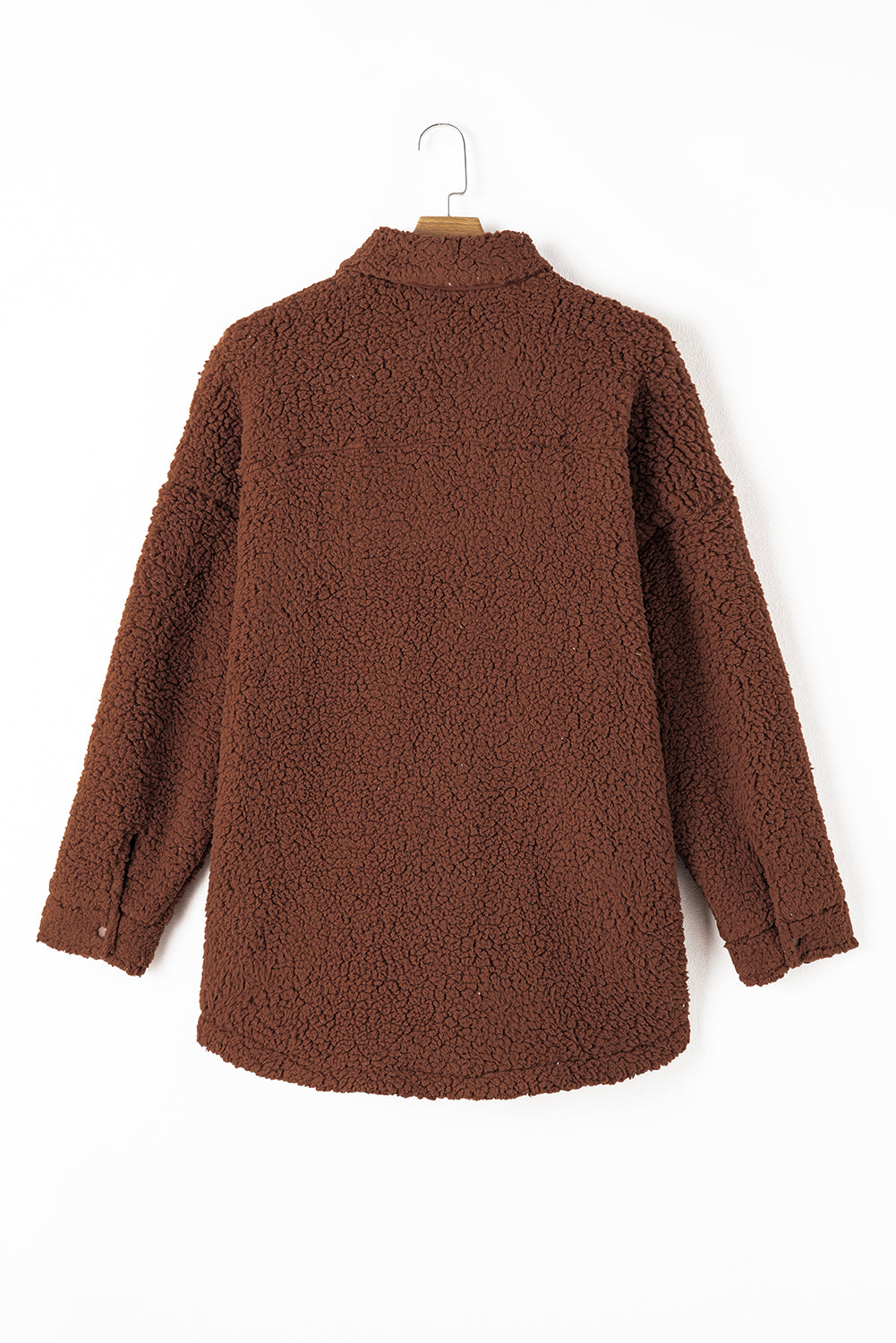 Cocoa Cozy Sherpa Shacket