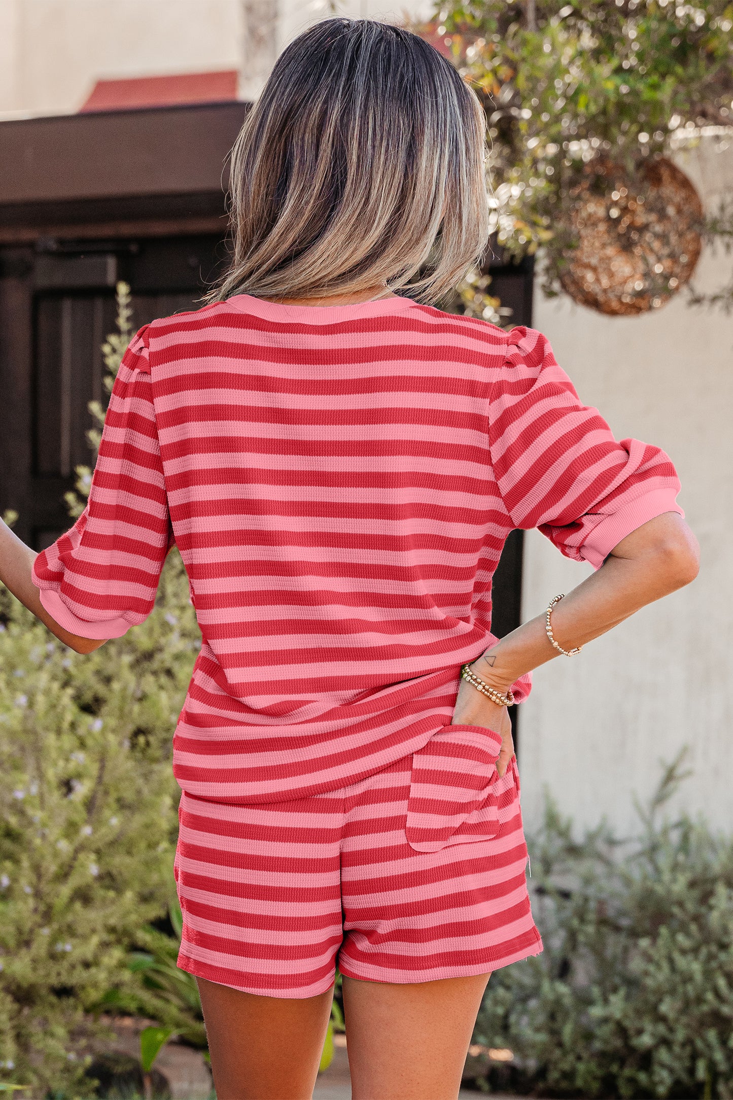 The Sunset Stripe Lounge Set