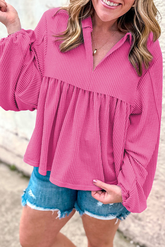The Pink Magnolia Babydoll Top