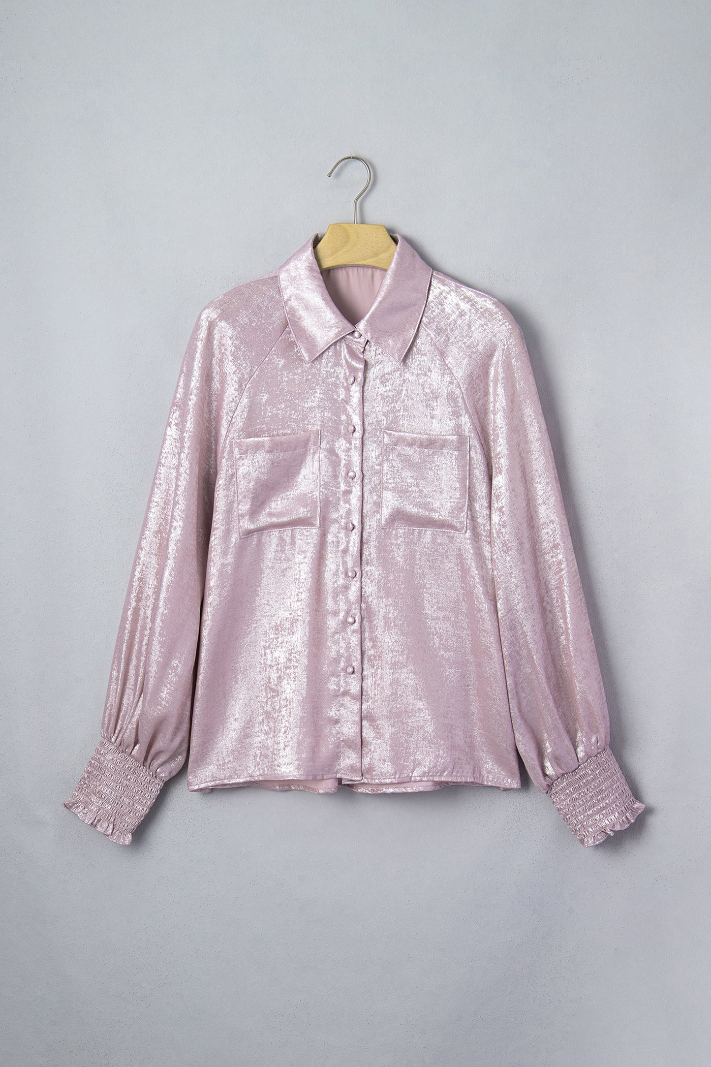 Pink Champagne Shimmer Blouse