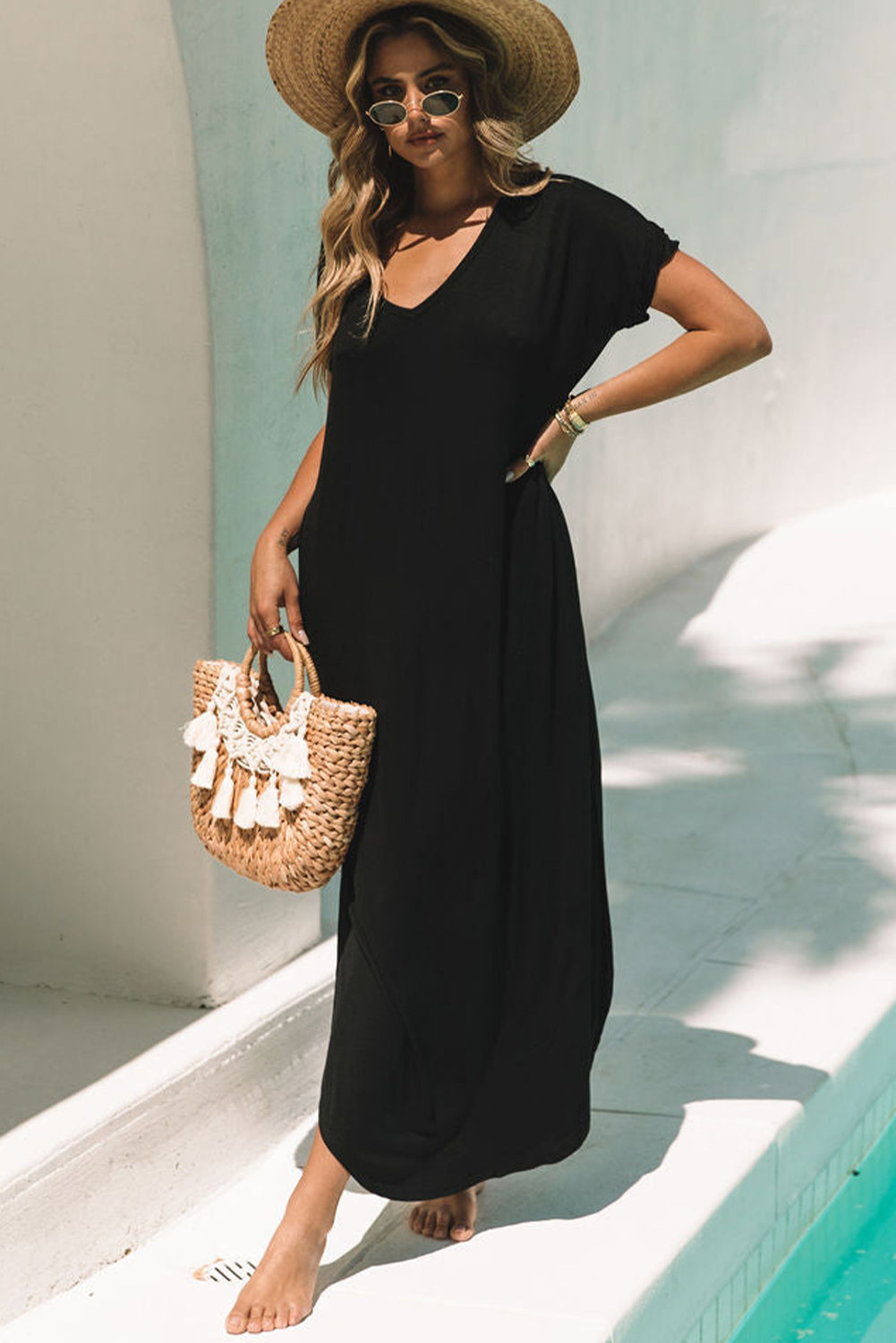 Midnight Ease Maxi Dress