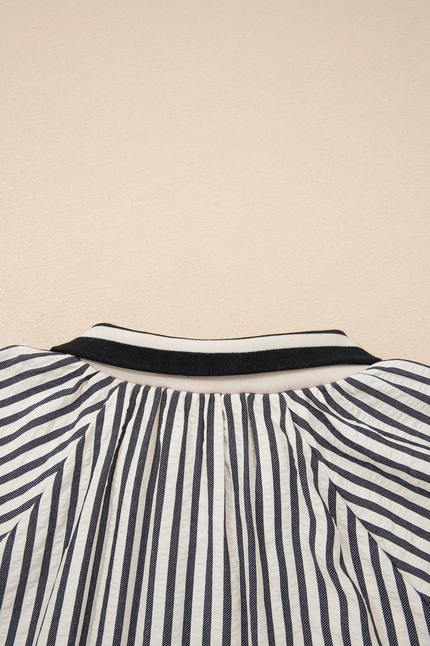 Parisian Stripe Zip Blouse