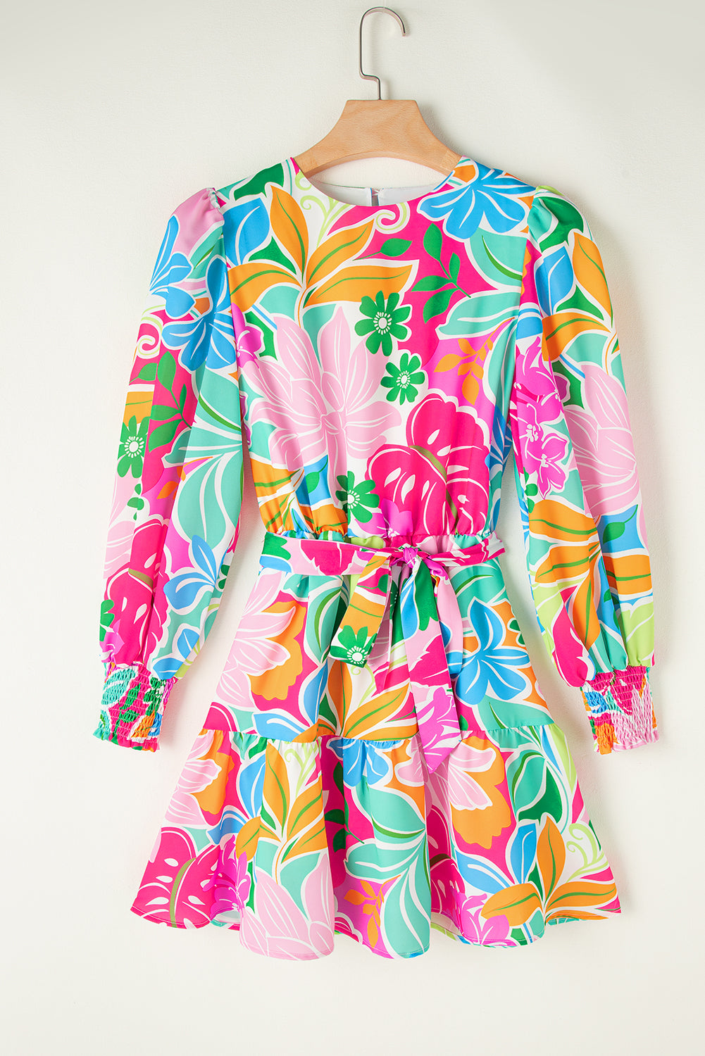 Palm Springs Bloom Tiered Dress