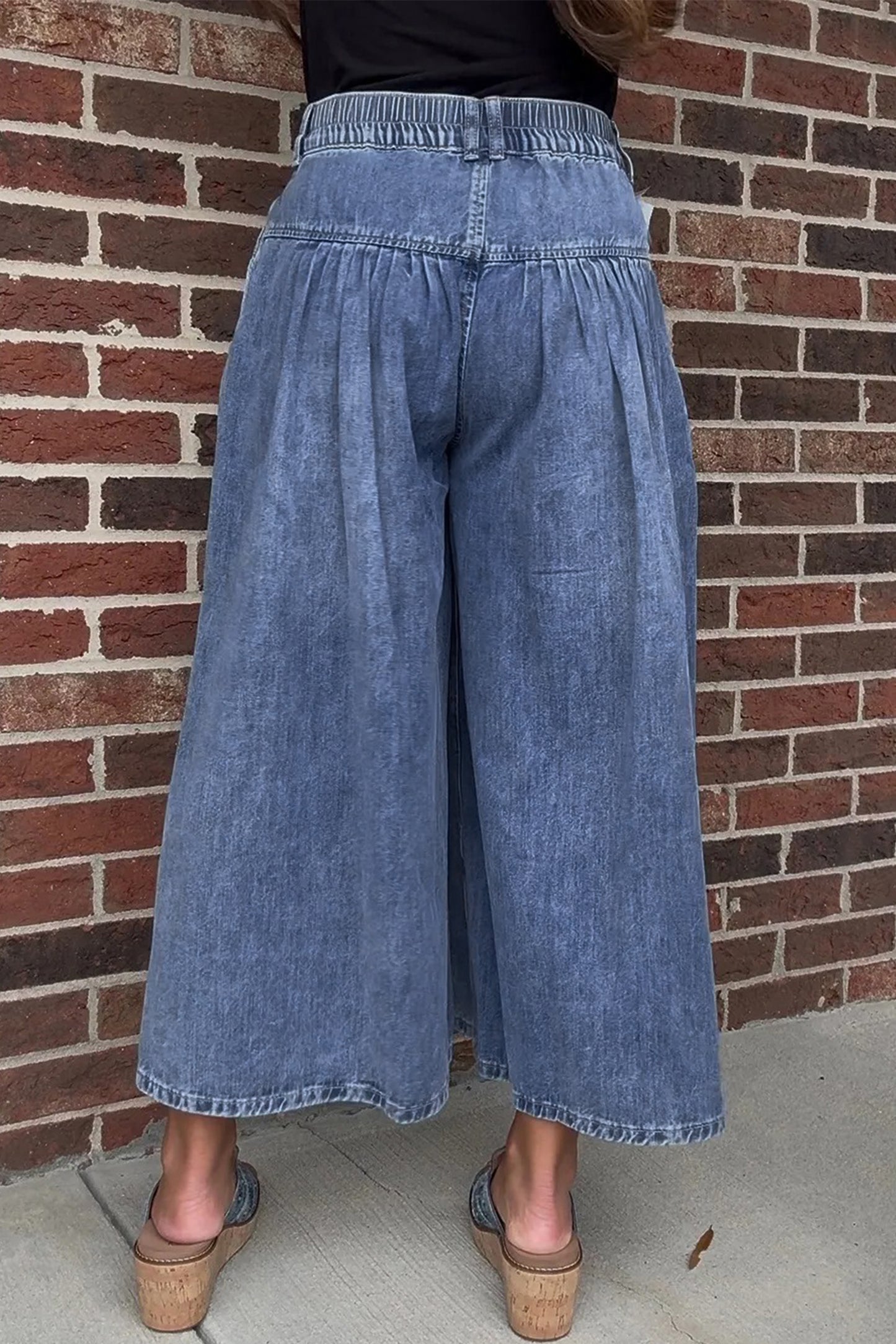 Harbor Breeze Button-Front Denim Pants