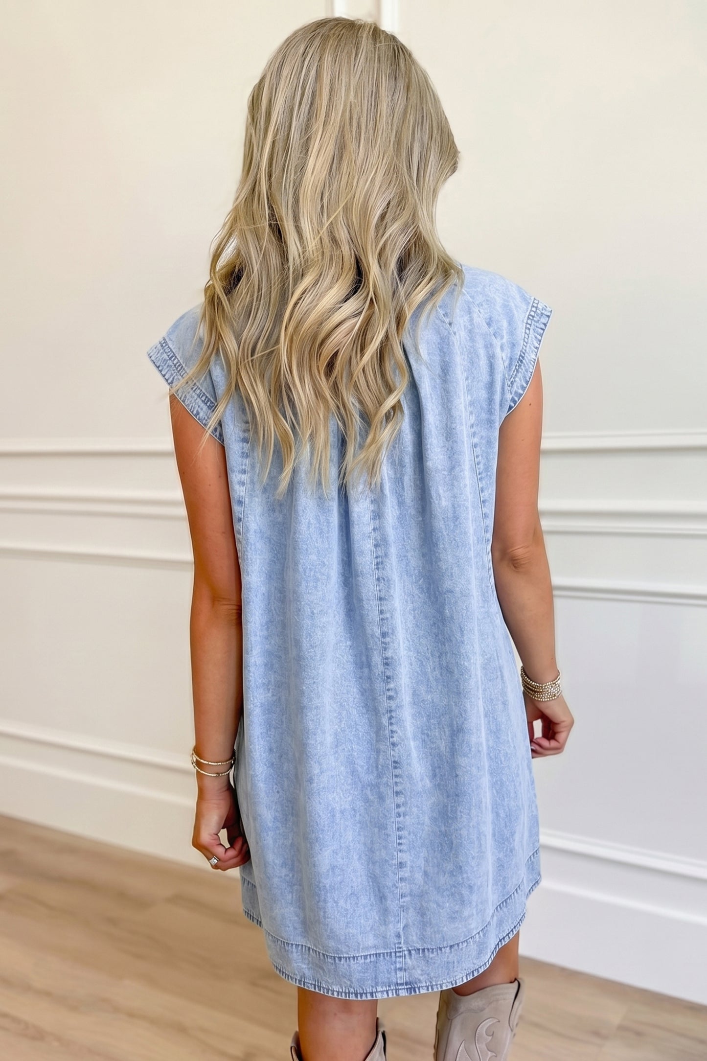 Blue Skies Babydoll Dress