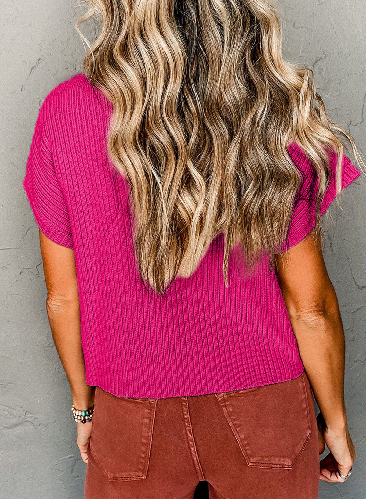 Fuchsia Affair Sweater Tank
