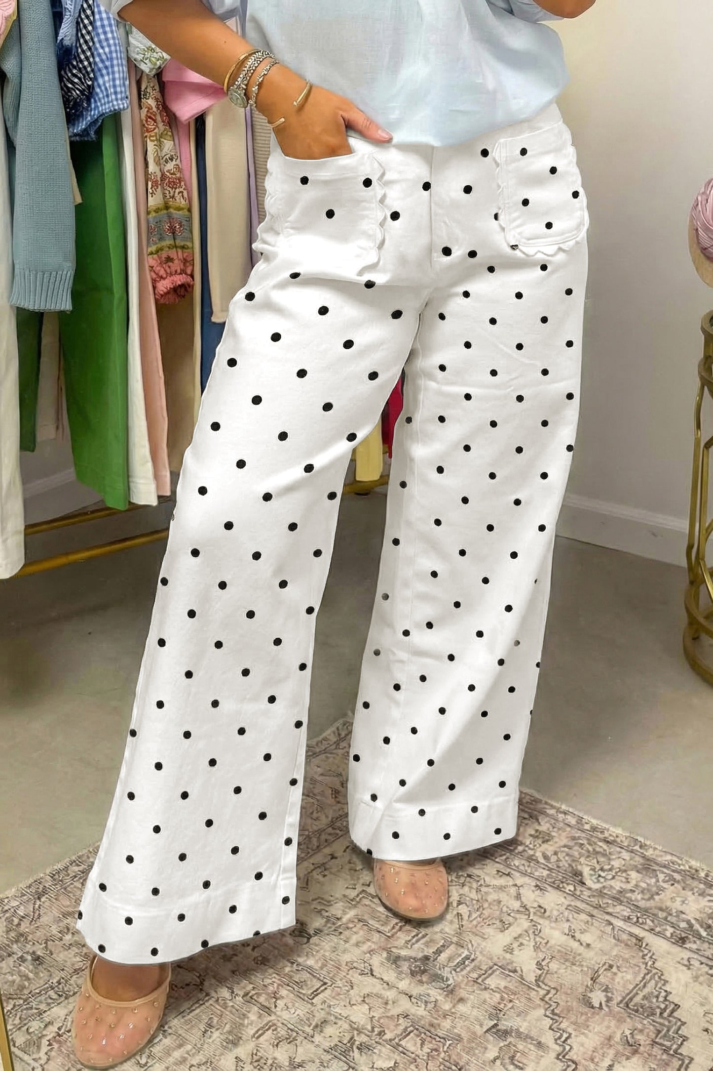 Midnight Dot Darling Pants