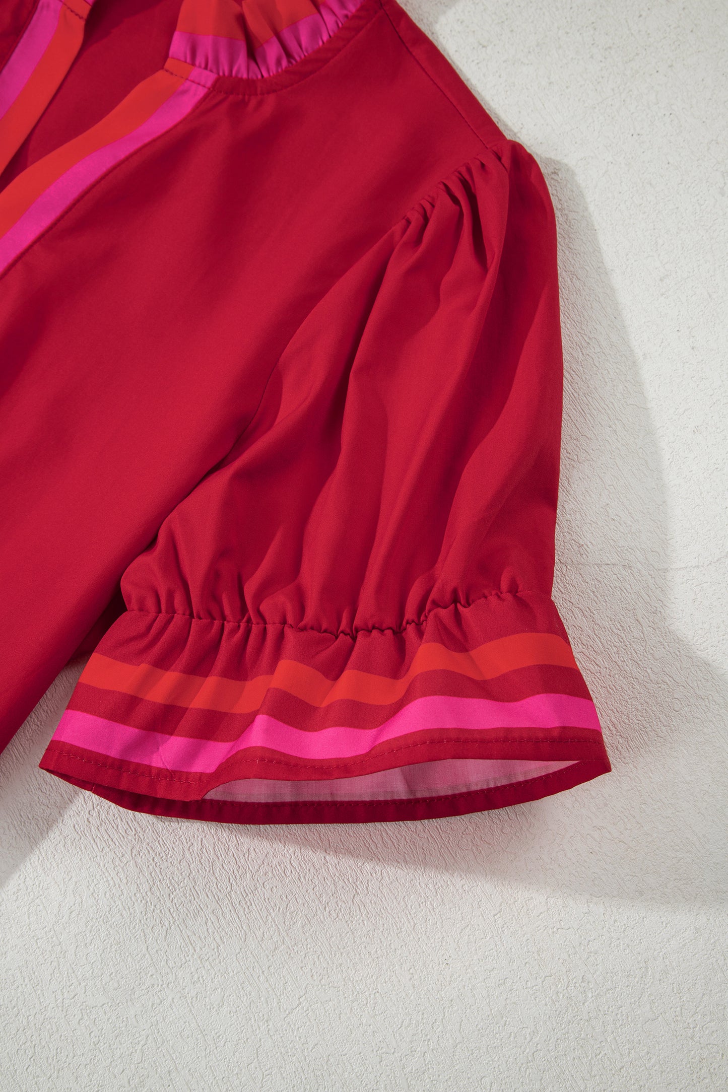 Cherry Pop Ruffle Sleeve Blouse