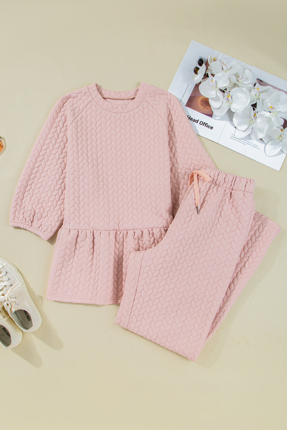 Soft Petals Quilted Lounge Set