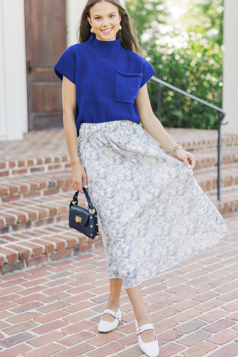 Harbor Blue Essential Top