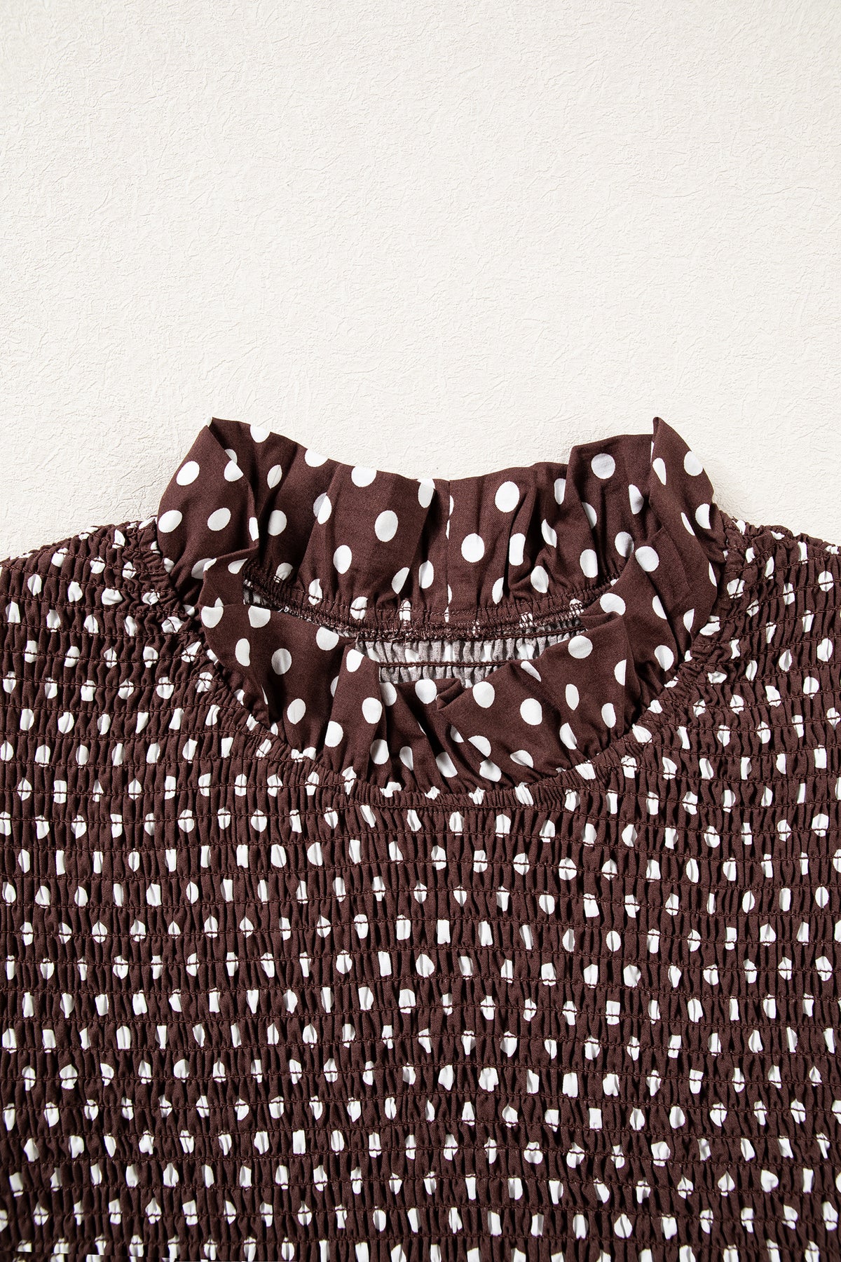 The Mocha Dot Darling Blouse