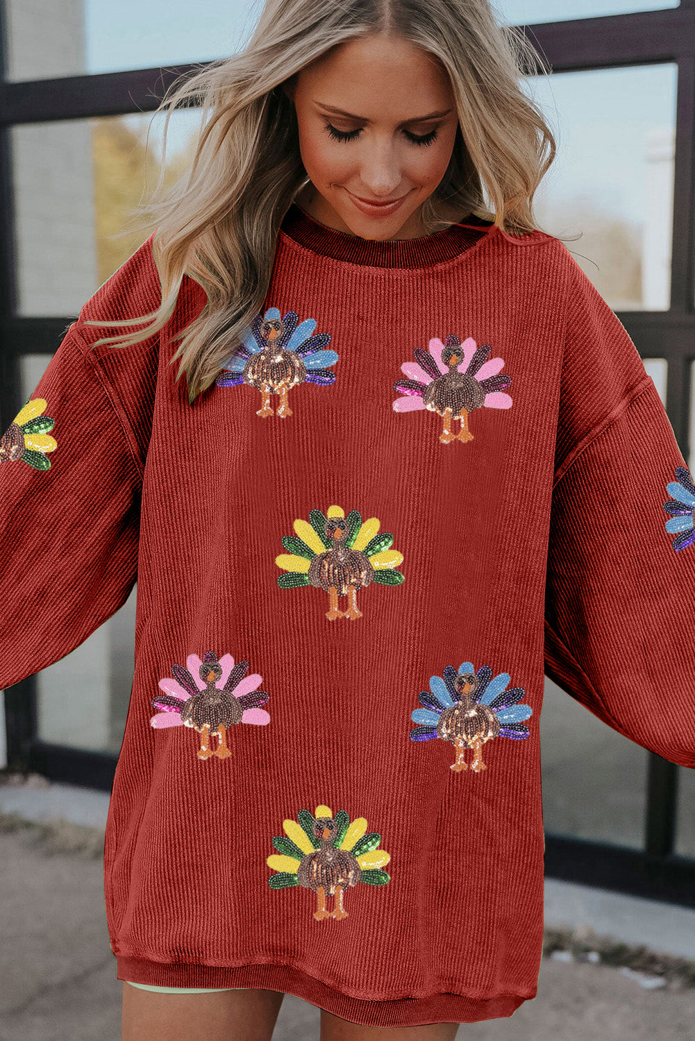 The Turkey Trot & Sparkle Sweatshirt
