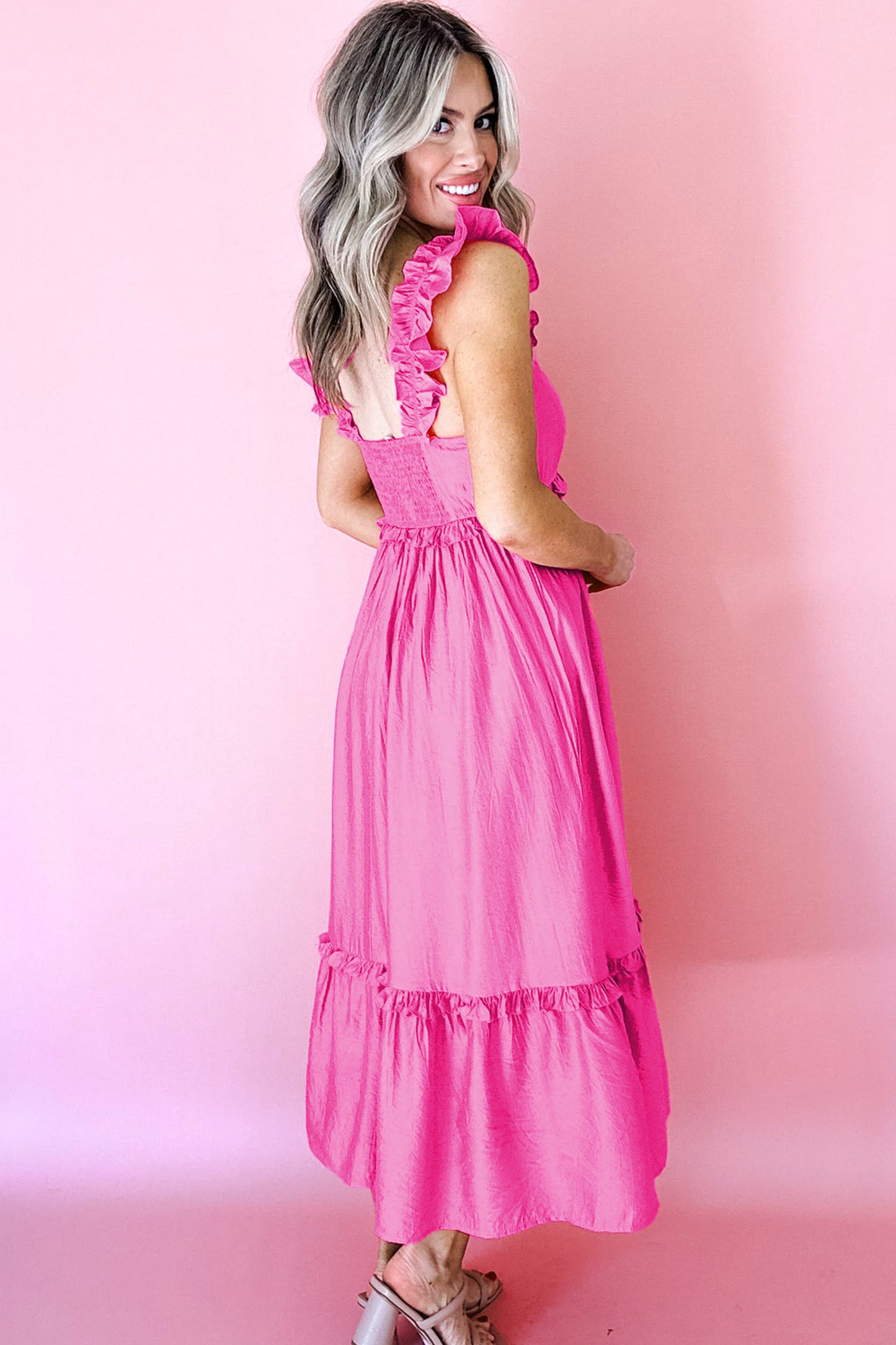 Pretty in Peony Midi Dress