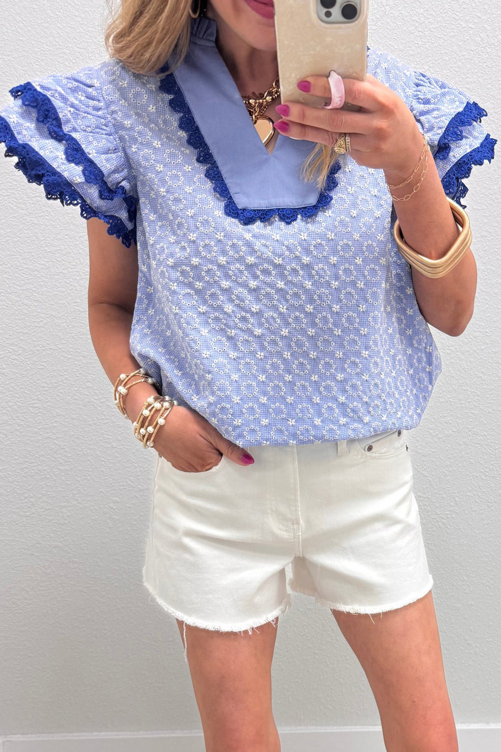 Carolina Eyelet Blouse