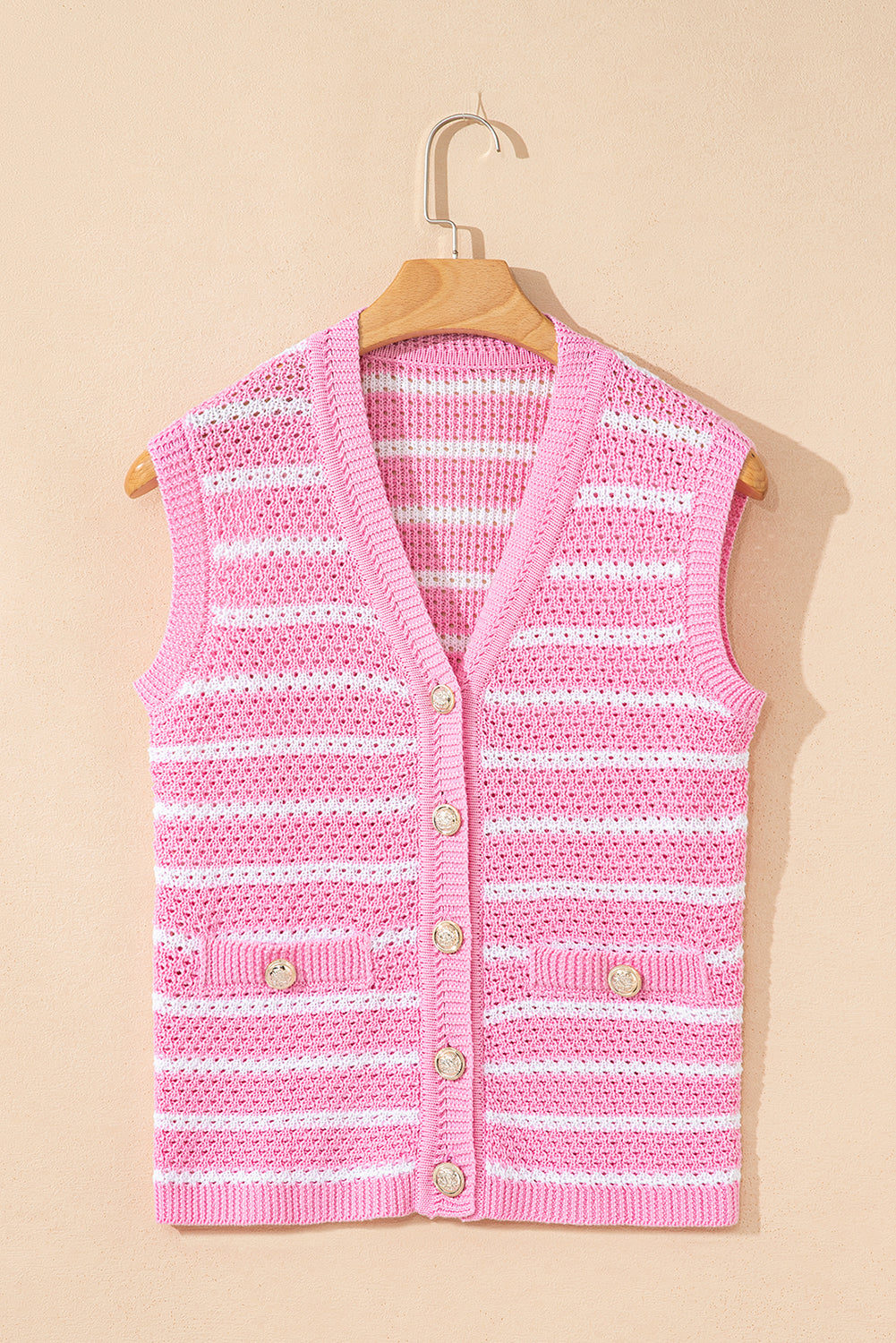 The Pink Peony Knit Vest