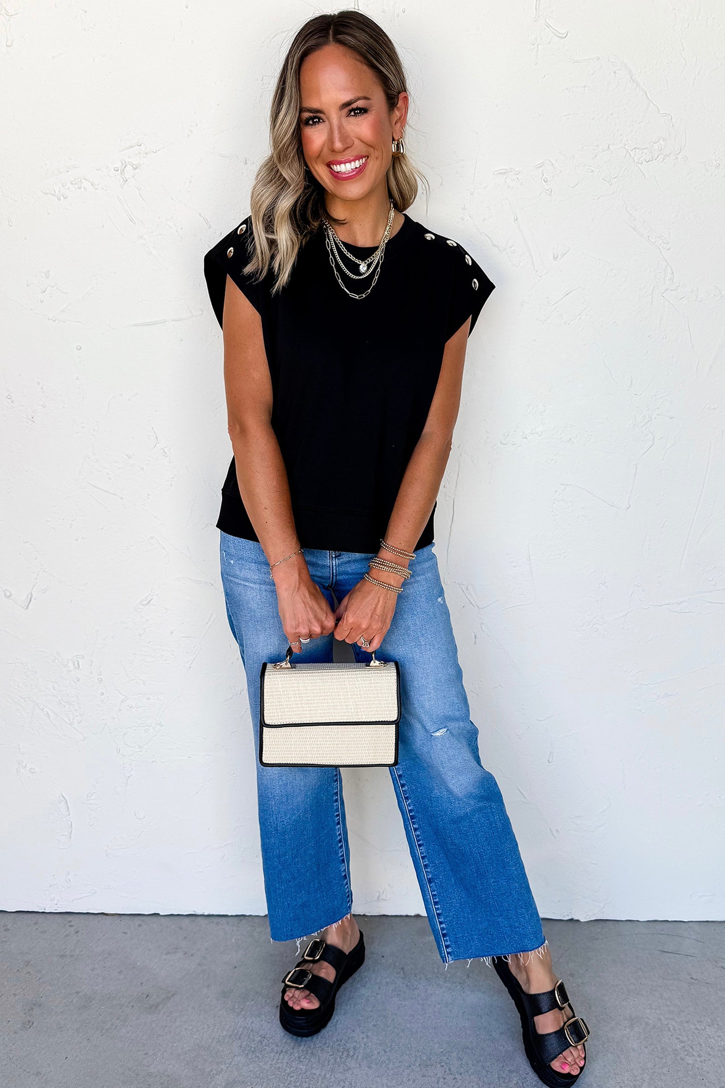 Midnight Luxe Stud Top