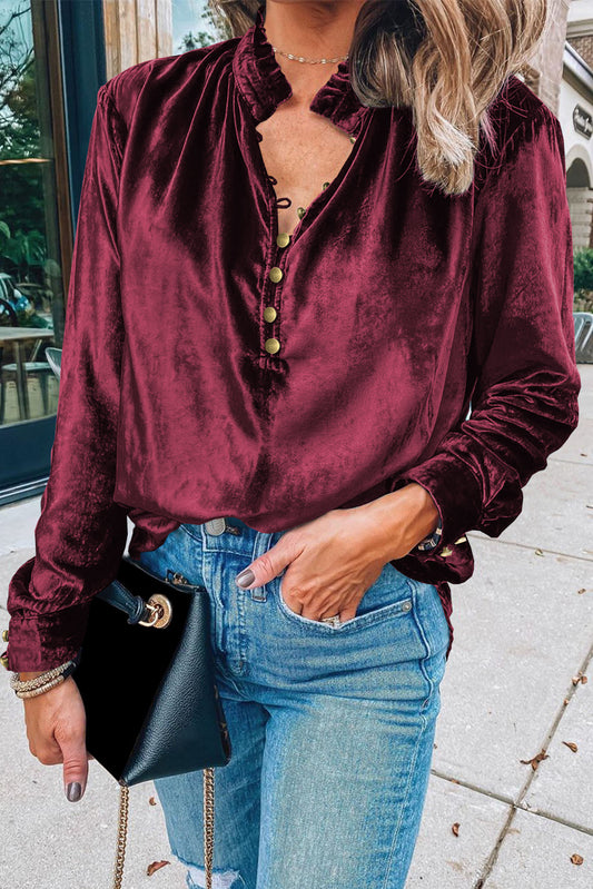 The Bordeaux Beauty Blouse