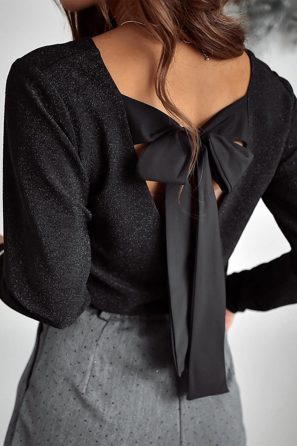 The Midnight Bow-Back Top