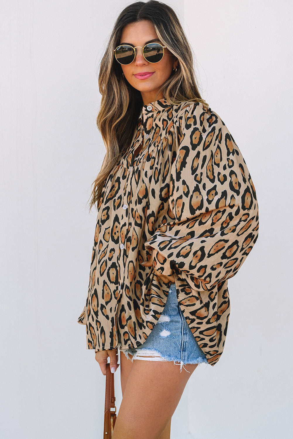 The Wild Side Button Blouse