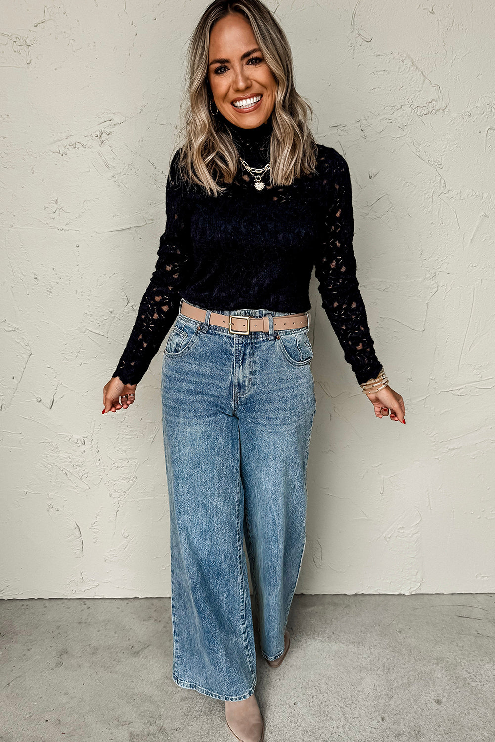 Midnight Romance Lace Top