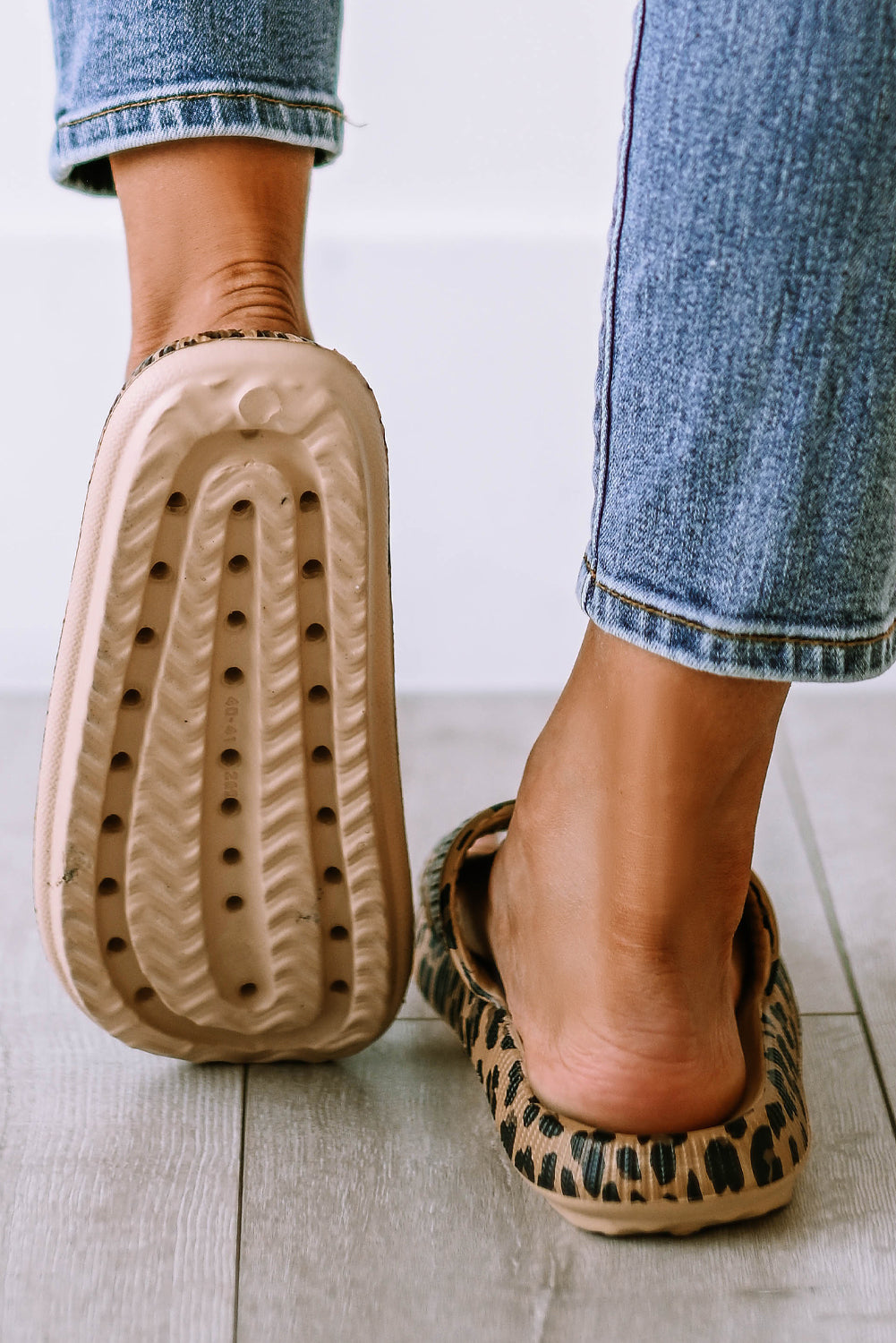 Leopard Luxe Slides