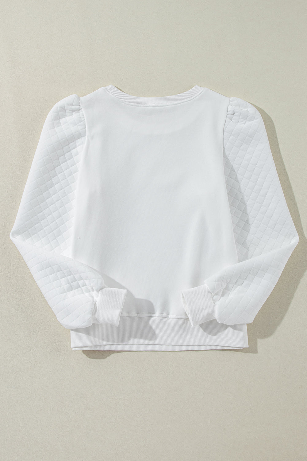 The Snowfall Quilted Sleeve 
 Sweatshirt