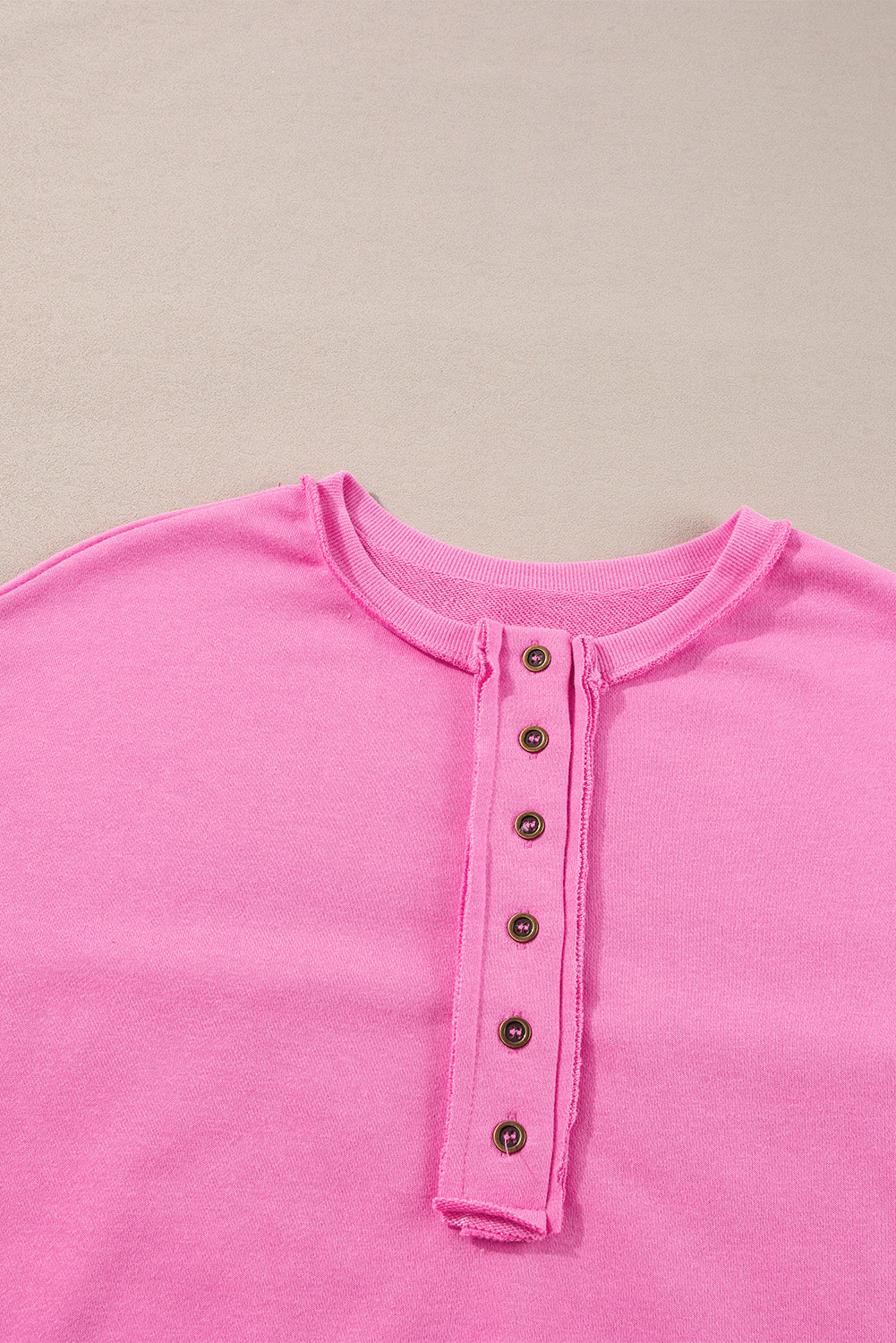 Pink Confetti Henley Pullover