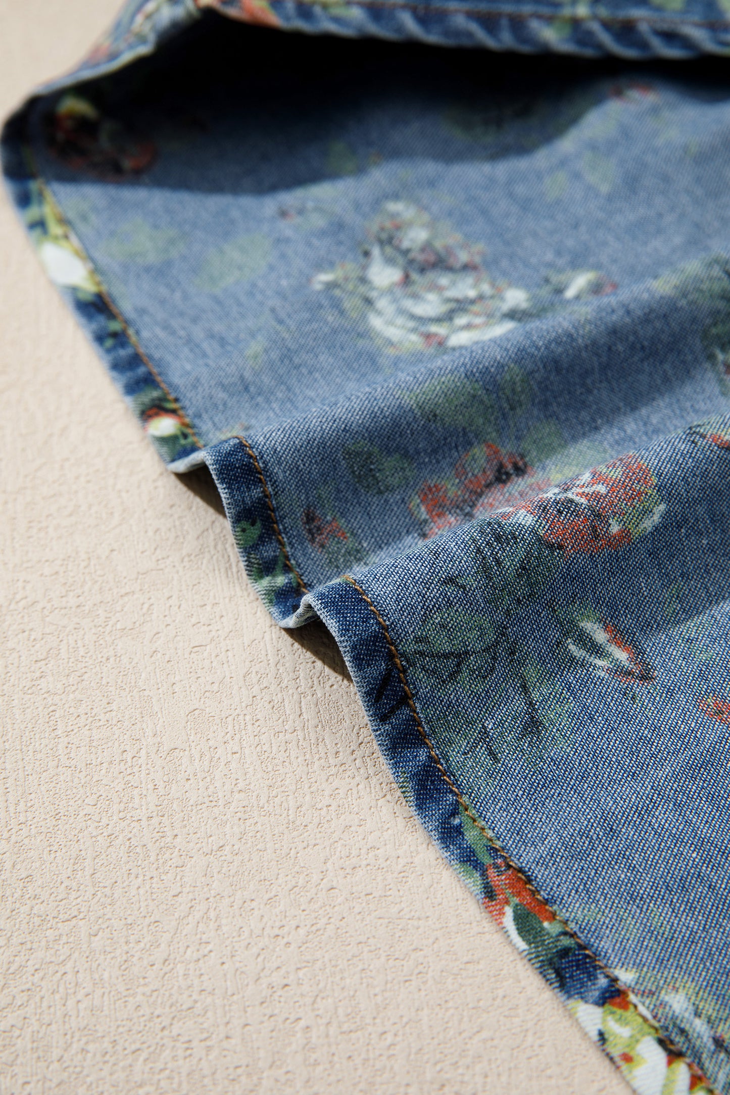 Vintage Garden Denim Blouse