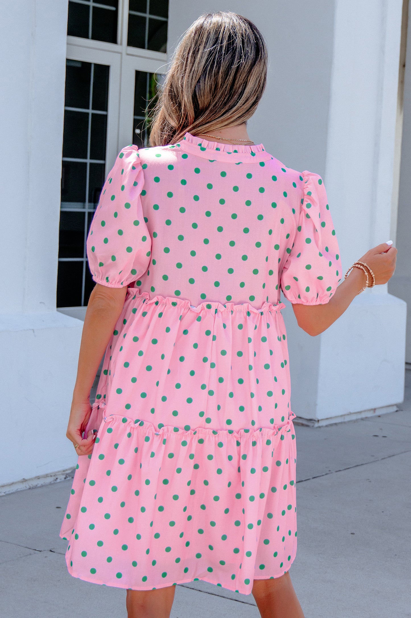 Palm Beach Dot Mini Dress