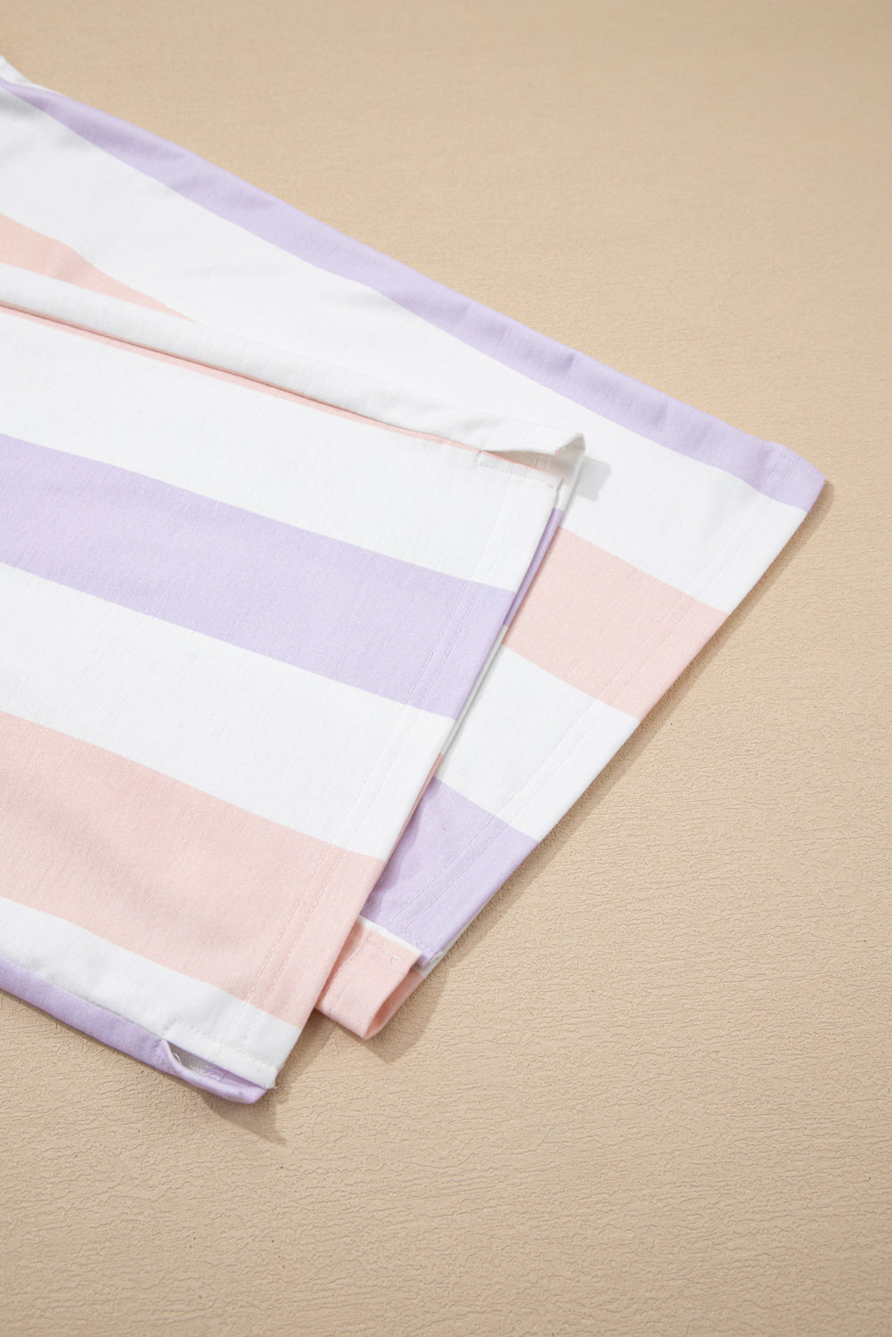 Multicolored Print Drawstring Pants with Side Pockets