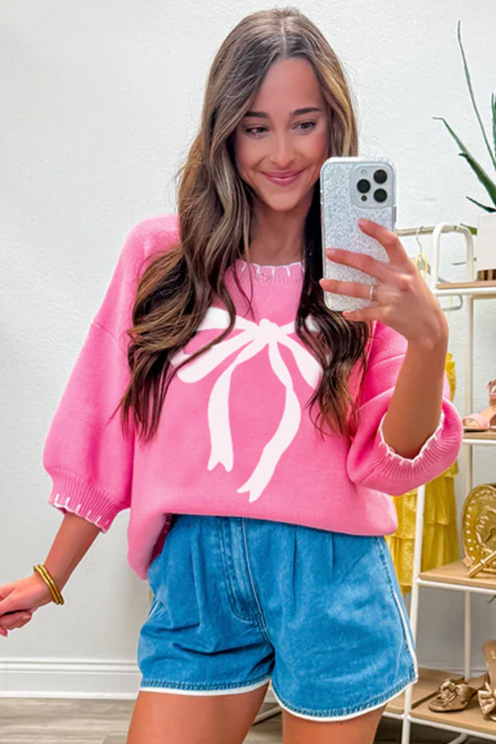 Blush & Bows Knit Sweater